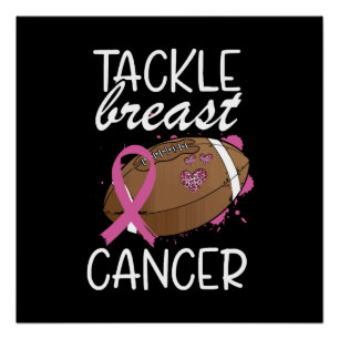 Póster Laço de Conscientização do Câncer de Mama Tackle C