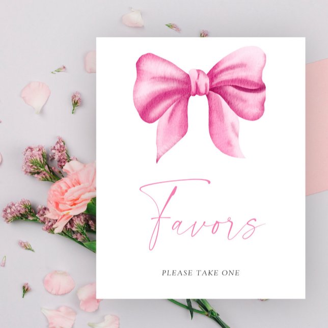 Poster Laço rosa - Cartaz de Favors (Criador carregado)