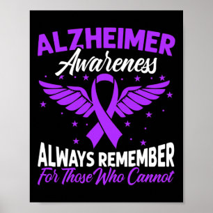 Poster Laço Roxo de Conscientização de Heimerheimer