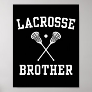 Poster Lacrosse Brother Left Chest Logo Lacrosse Player L