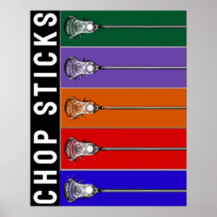 Póster Lacrosse Criativo