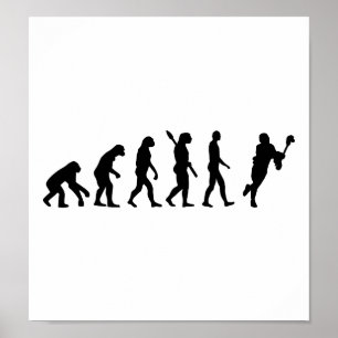 Póster Lacrosse da evolução