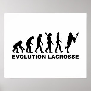 Poster Lacrosse da evolução