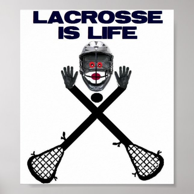 Póster Lacrosse é a Vida (Frente)