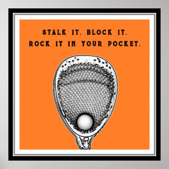 Poster Lacrosse Goalie (Frente)