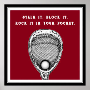 Poster Lacrosse Goalie
