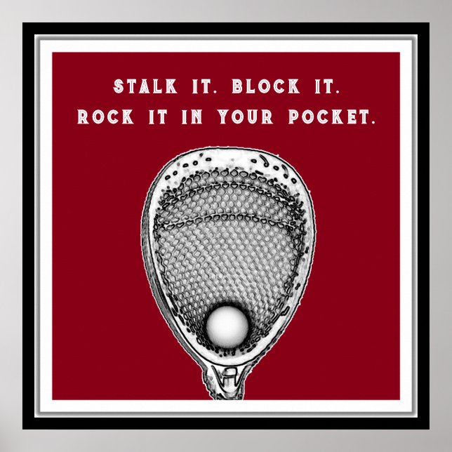 Poster Lacrosse Goalie (Frente)