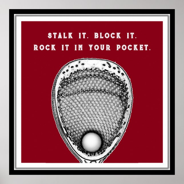 Poster Lacrosse Goalie (Frente)