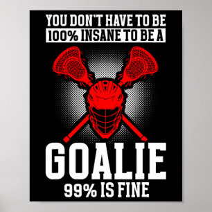 Poster Lacrosse Goalie Lacrosse Luvas Stick Lax Goalie 1