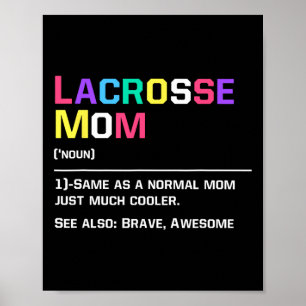 Poster Lacrosse Mãe Definição Funny Lax Lover Lacrosse H