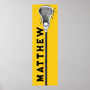 Poster lacrosse personalizada