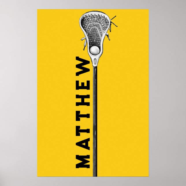Poster lacrosse personalizado (Frente)