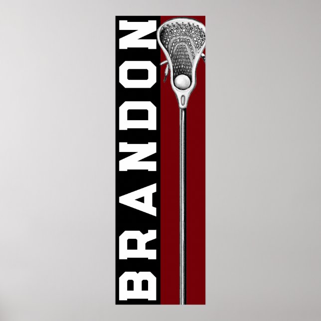 Poster Lacrosse Personalizado (Frente)