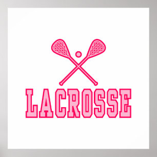 Poster Lacrosse Pink