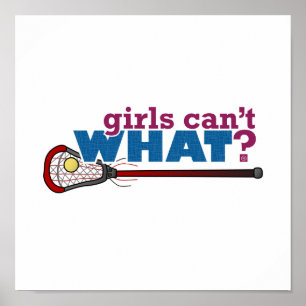 Poster Lacrosse Stick in Red