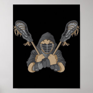 Poster Lacrosse Vintage Retro Lacrosse Stick