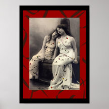 Ladies with long hair Victorian image