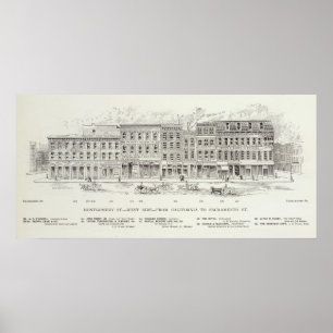 Póster Lado oeste Califórnia e Sacramento de Montgomery
