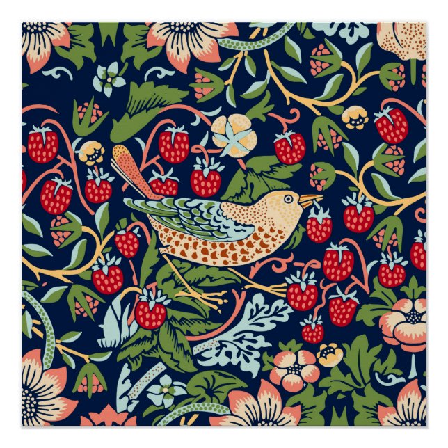 Póster Ladrão de Morango William Morris (Frente)