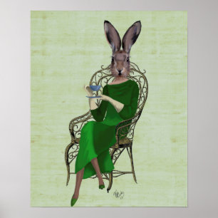 Póster Lady Bella Rabbit Taking Tea