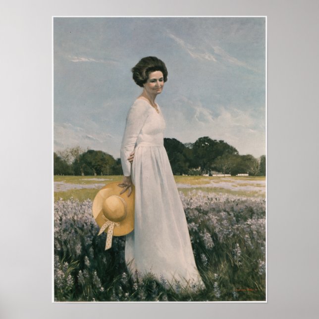 Póster Lady Bird Johnson - Aaron Shikler (1978) (Frente)