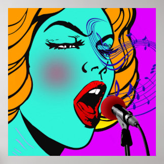 Poster Lady canta o blues