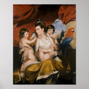 Poster Lady Cockburn e seus três filhos mais velhos, 1773