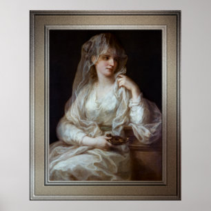 Poster Lady como Virgem Vestal por Angelika Kauffmann