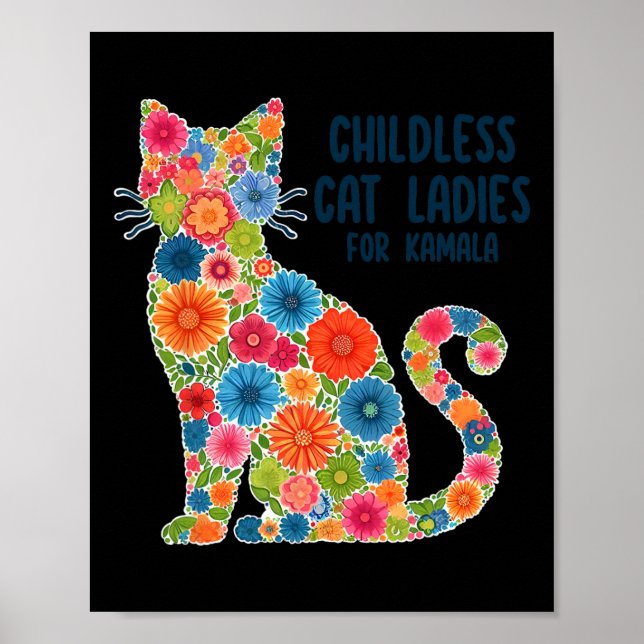 Poster Lady De Gato Sem Fios Para Kamala (Frente)