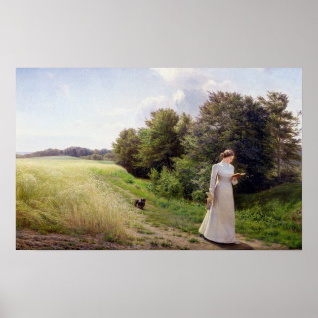 Poster Lady in White Reading (Frente)
