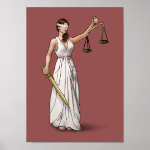 Póster Lady Justice - Marsala