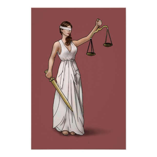 Póster Lady Justice - Marsala (Frente)
