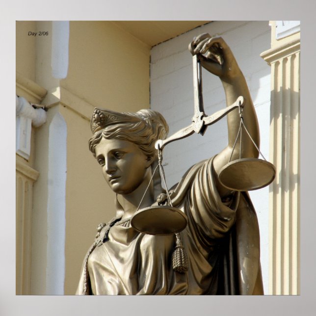 Póster Lady Justice Statue, Virginia City, Nevada (Frente)