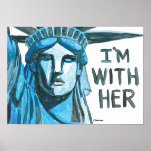 Poster Lady Liberty - Estou com ela