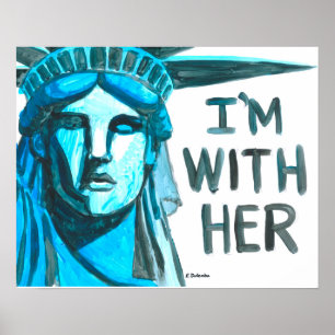 Póster Lady Liberty - Estou com ela