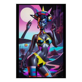 Póster Lady Liberty Promove um Sonho Transformador