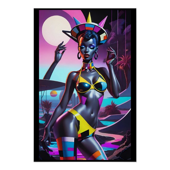 Póster Lady Liberty Promove um Sonho Transformador (Frente)