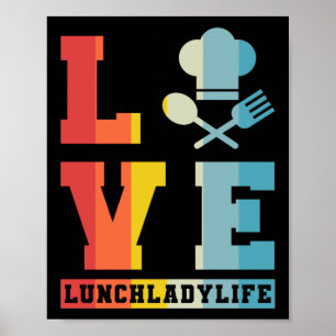 Poster Lady LoVeLunchladylife Dama do almoço