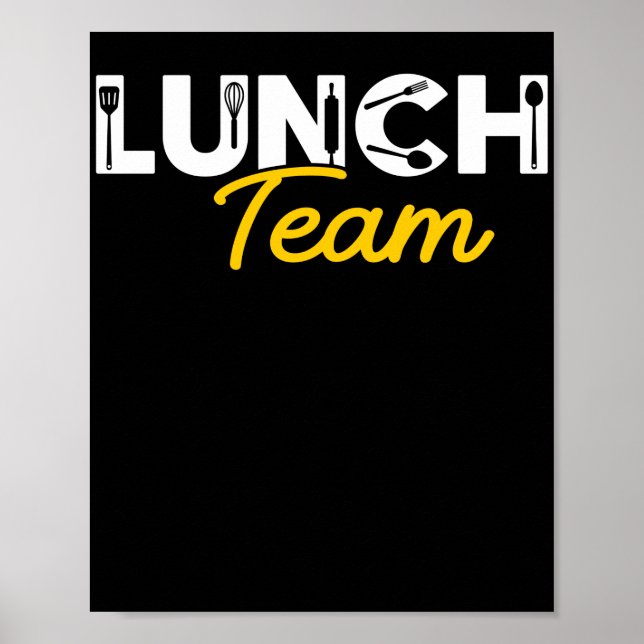 Poster Lady Lunch Team Lunch Lady (Frente)
