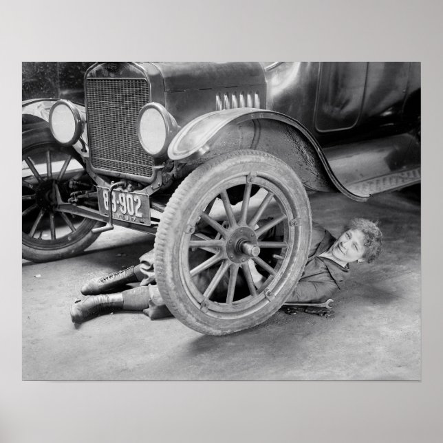 Poster Lady Mechanic, 1920. Foto Antiga (Frente)