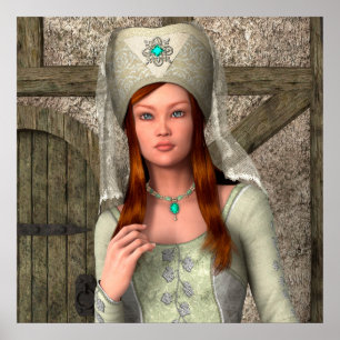 Póster Lady Medieval