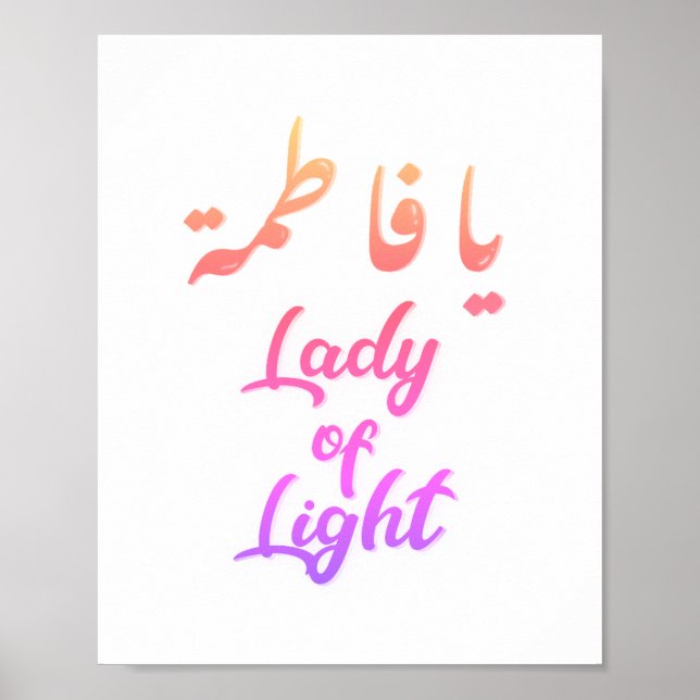 Poster Lady of Light (Frente)