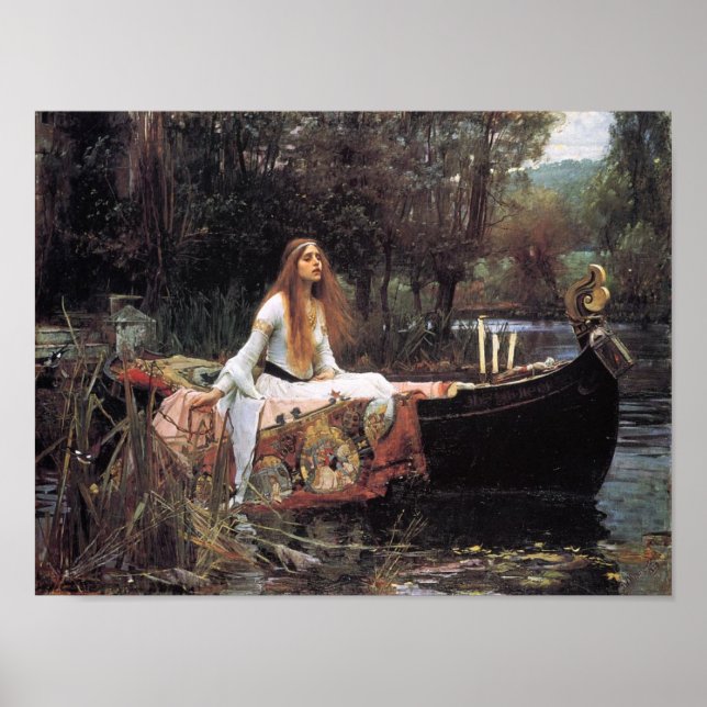 Poster Lady Of Shallot 1888 (Frente)
