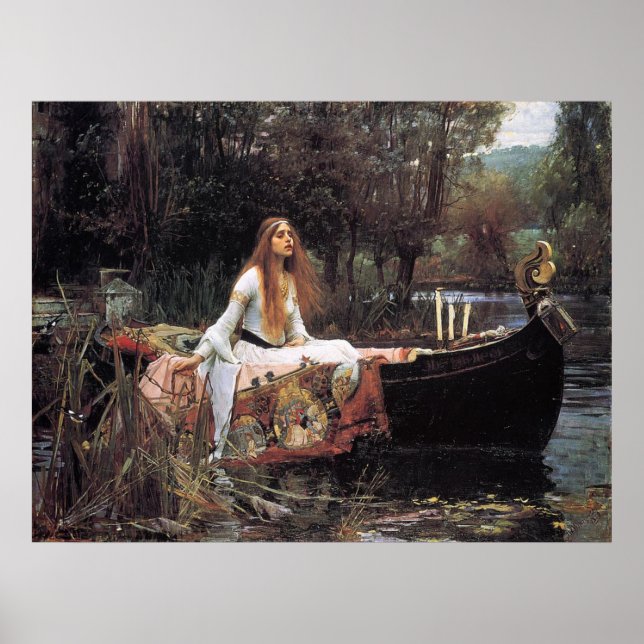Póster Lady of Shalott Canvas Print (Frente)