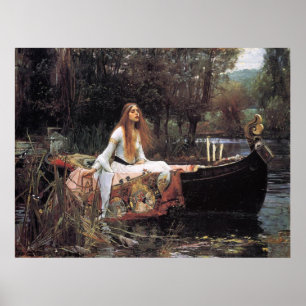 Póster Lady of Shalott Canvas Print