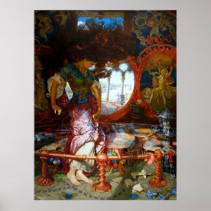 Poster Lady of Shalott por Pre-Raphaelite William Hunt