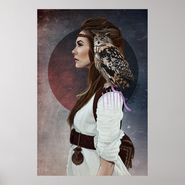 Poster "Lady Owl" (Frente)