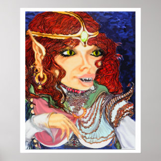 Póster Lady Purrcyla Purrkins