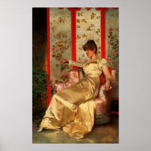 Póster Lady Reading