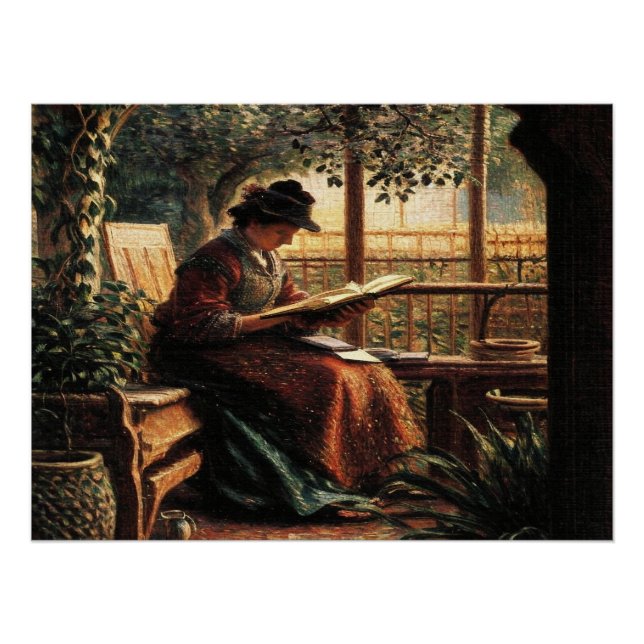 Póster Lady Reading (Frente)